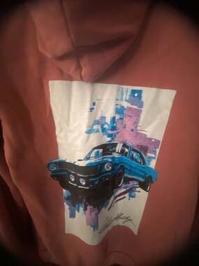 Shelby Cobra Mustang Vintage Graphic Pigment Dyed Hoodie
